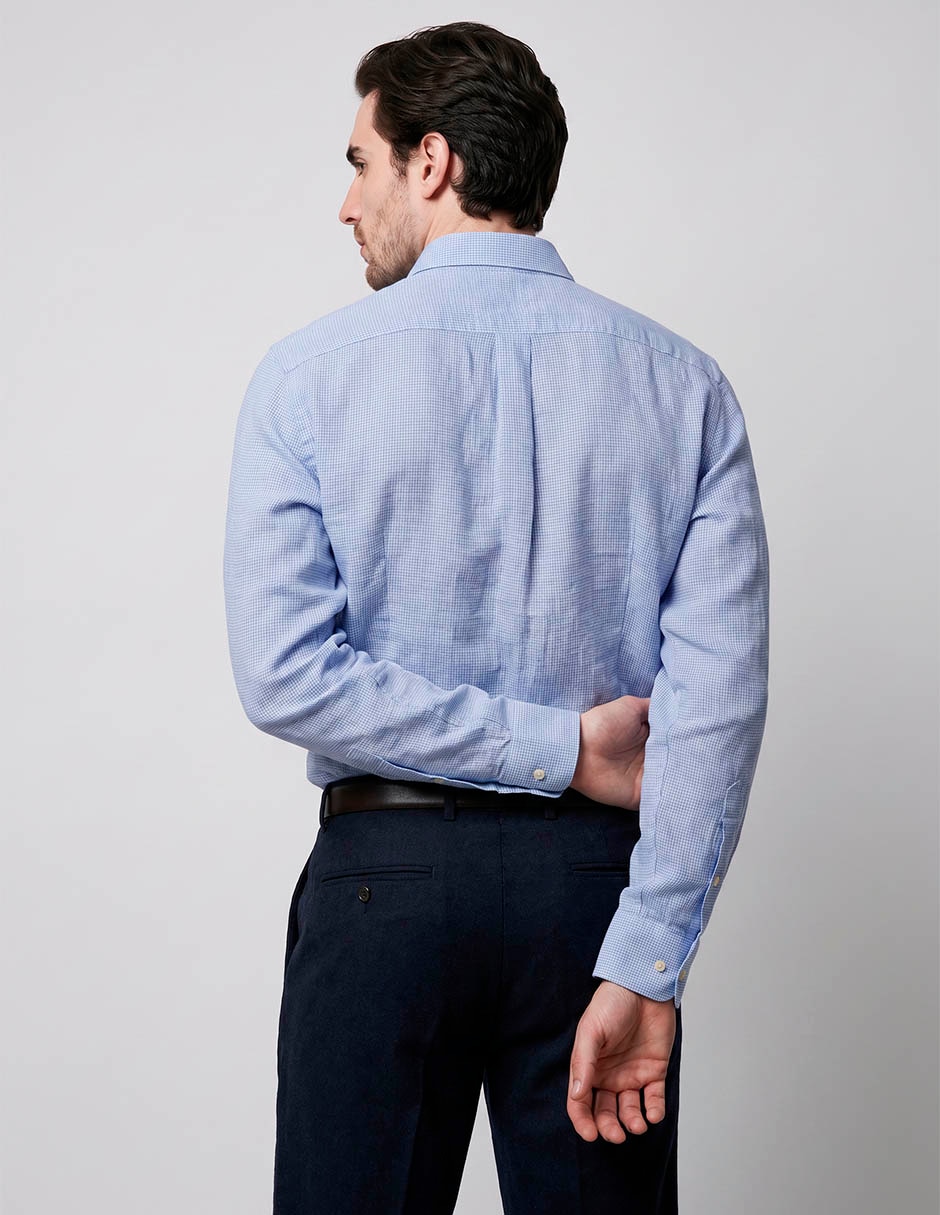 Camisa casual manga larga para hombre 2