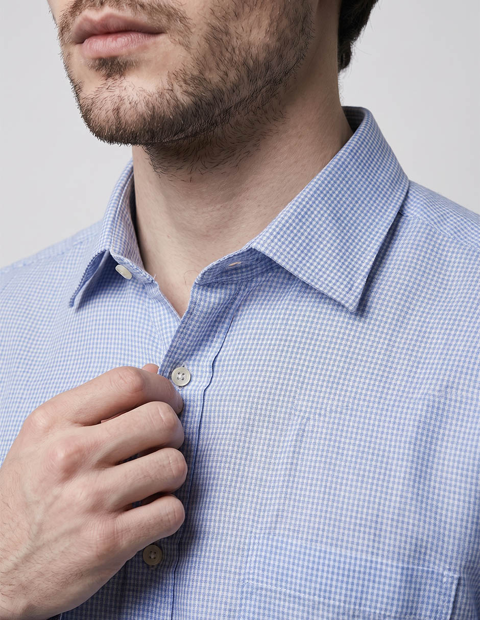 Camisa casual manga larga para hombre 3