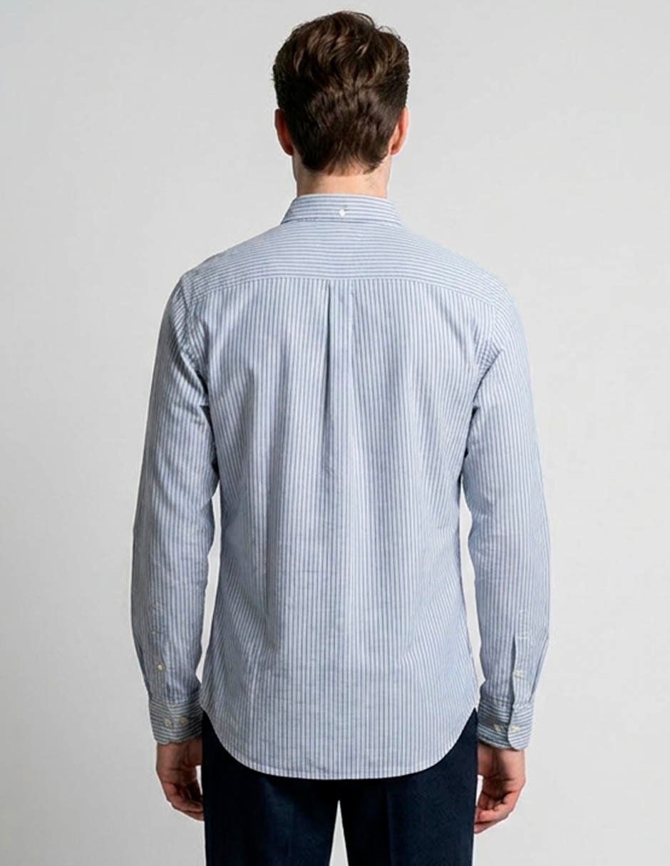 Camisa casual manga larga para hombre 2