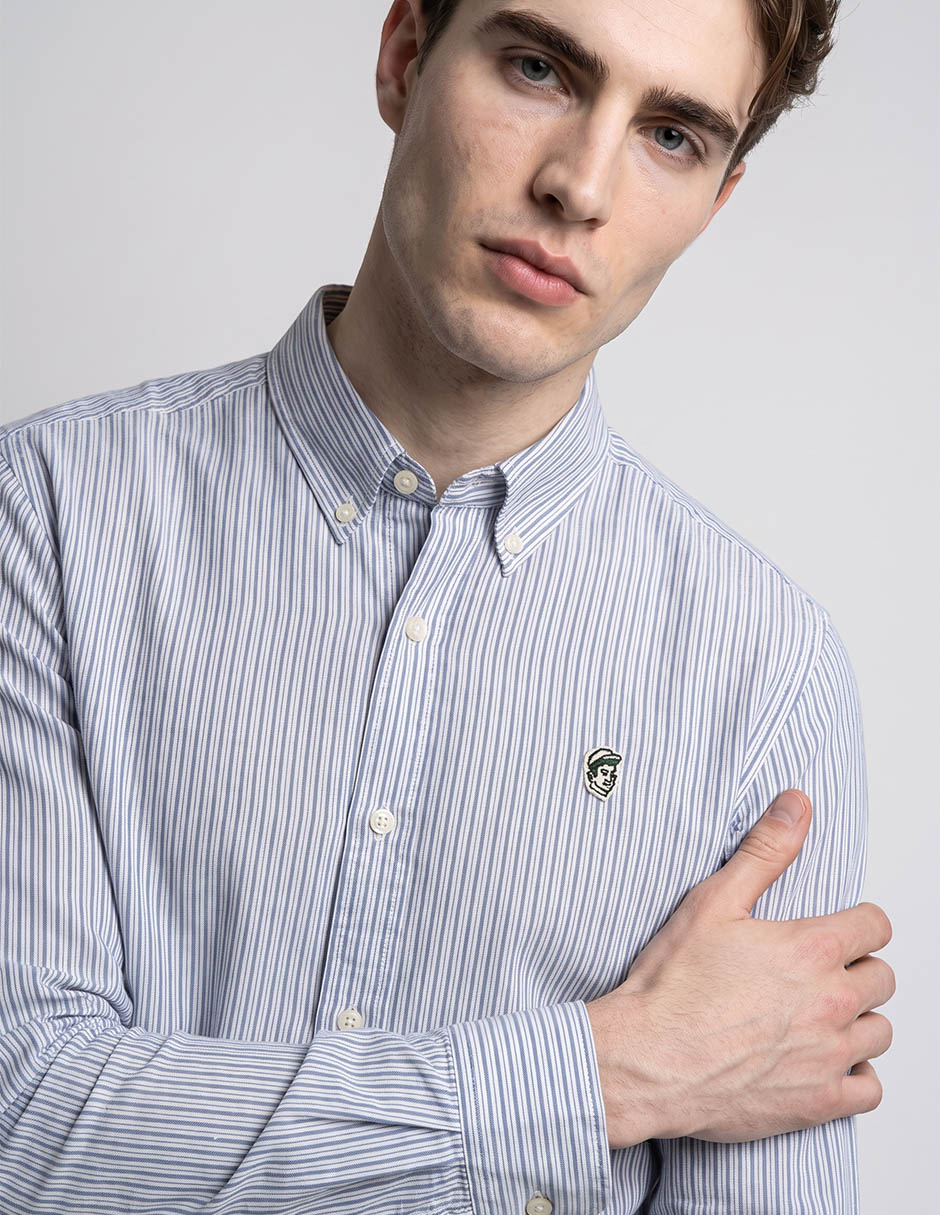 Camisa casual manga larga para hombre 3