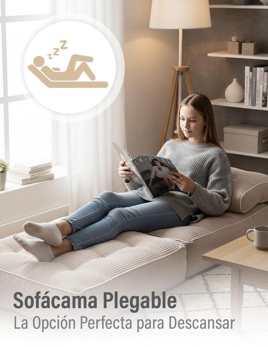 Sofá cama de espuma comprimida 2