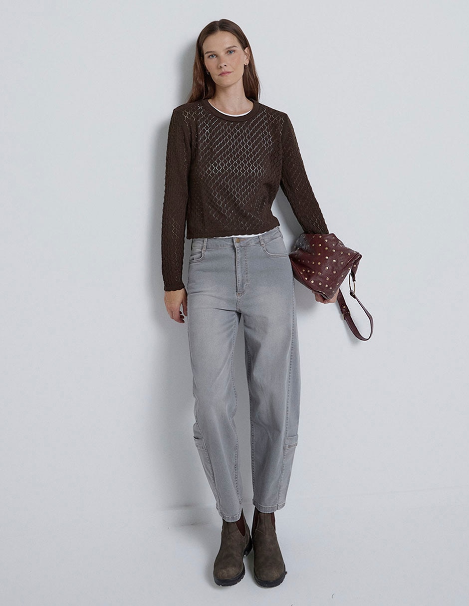 Suéter Renatta& cuello redondo para mujer 1