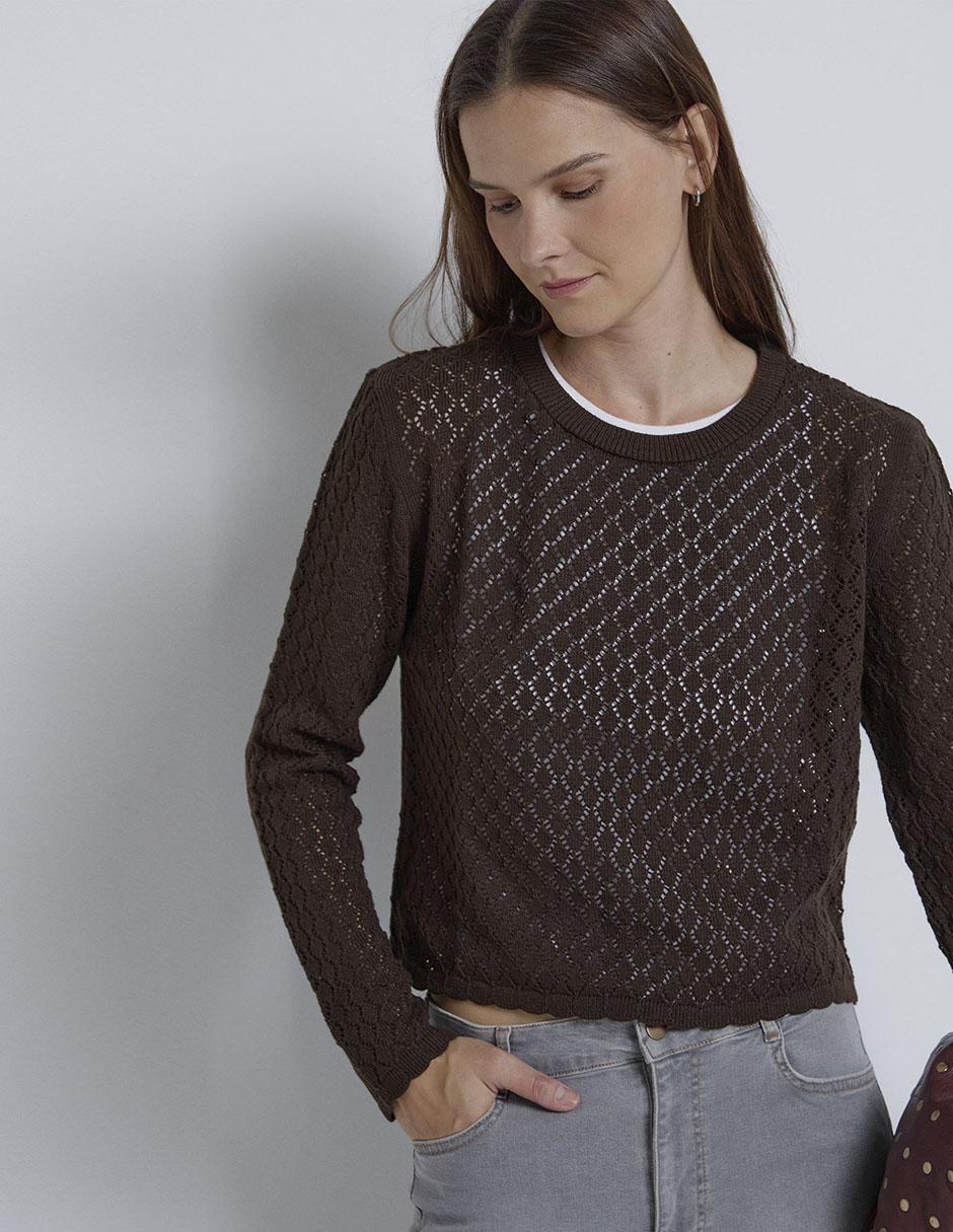Suéter Renatta& cuello redondo para mujer 8