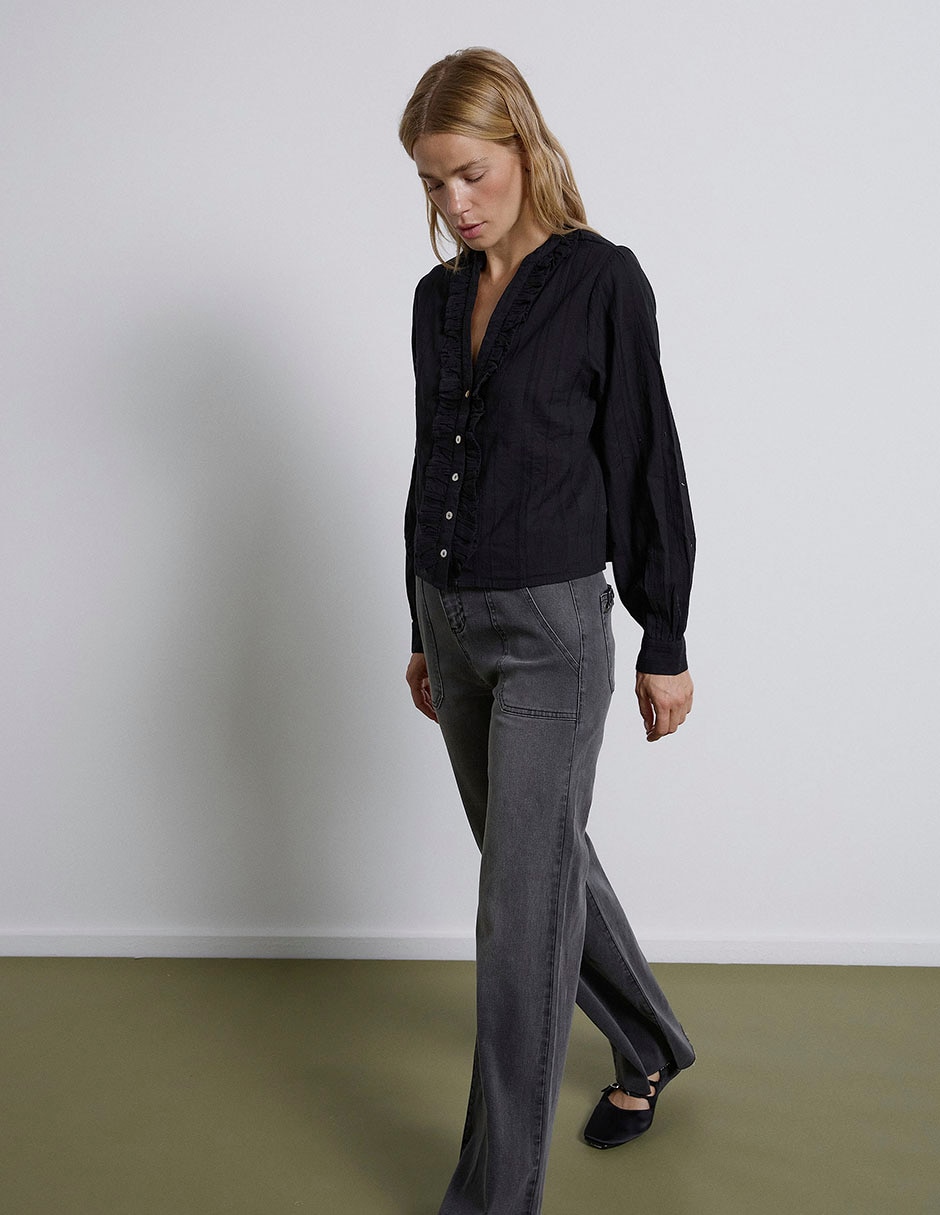 Blusa Renatta& manga larga para mujer 9