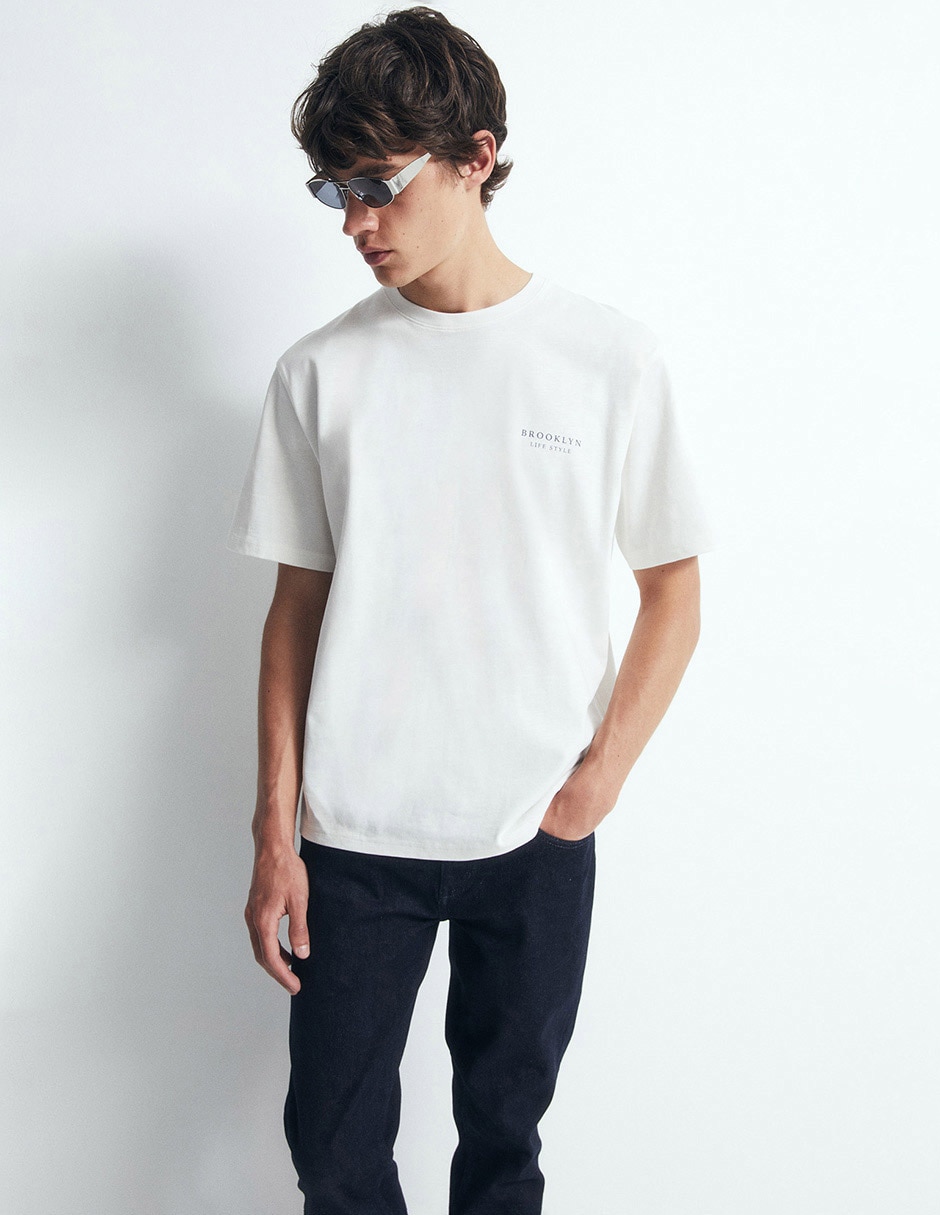 Playera cuello redondo para hombre