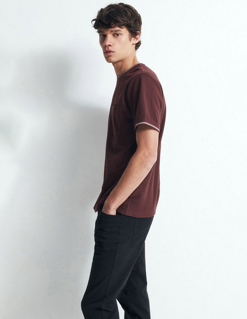 Playera cuello redondo para hombre 1