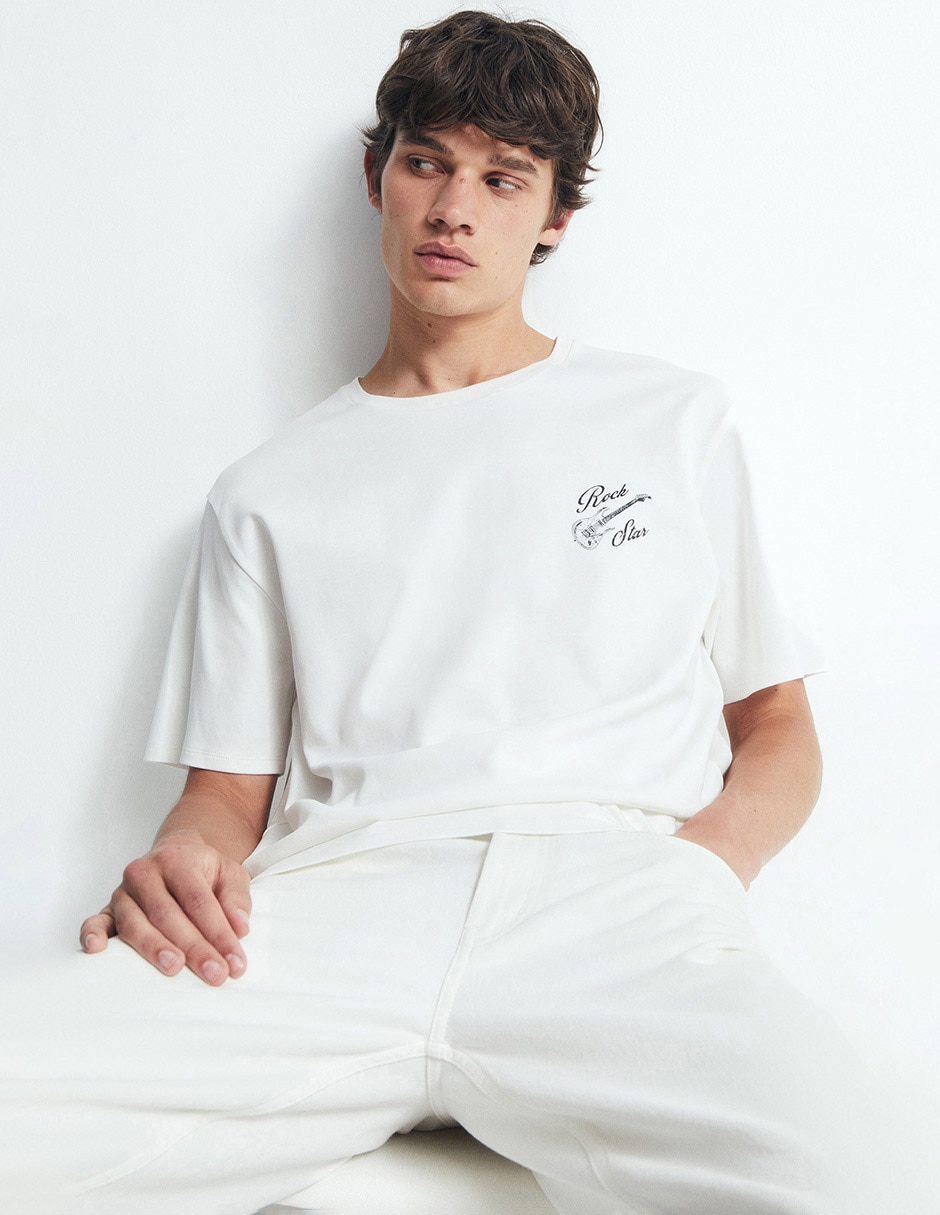 Playera cuello redondo para hombre