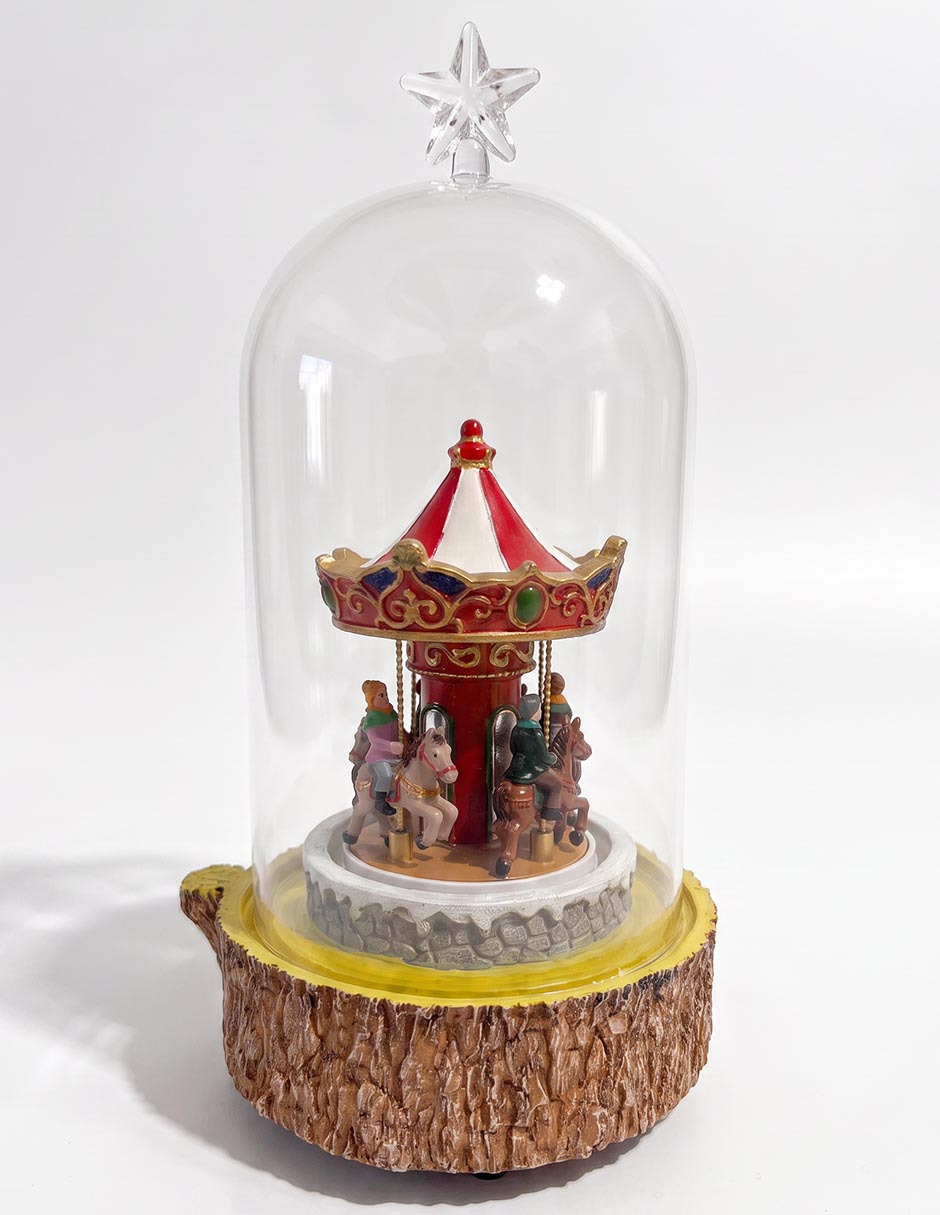 Figura decorativa navideña de carrusel 2