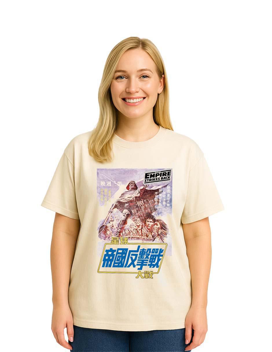 Playera manga corta cuello redondo mujer