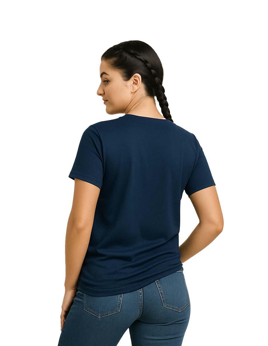 Playera manga corta cuello redondo mujer 4