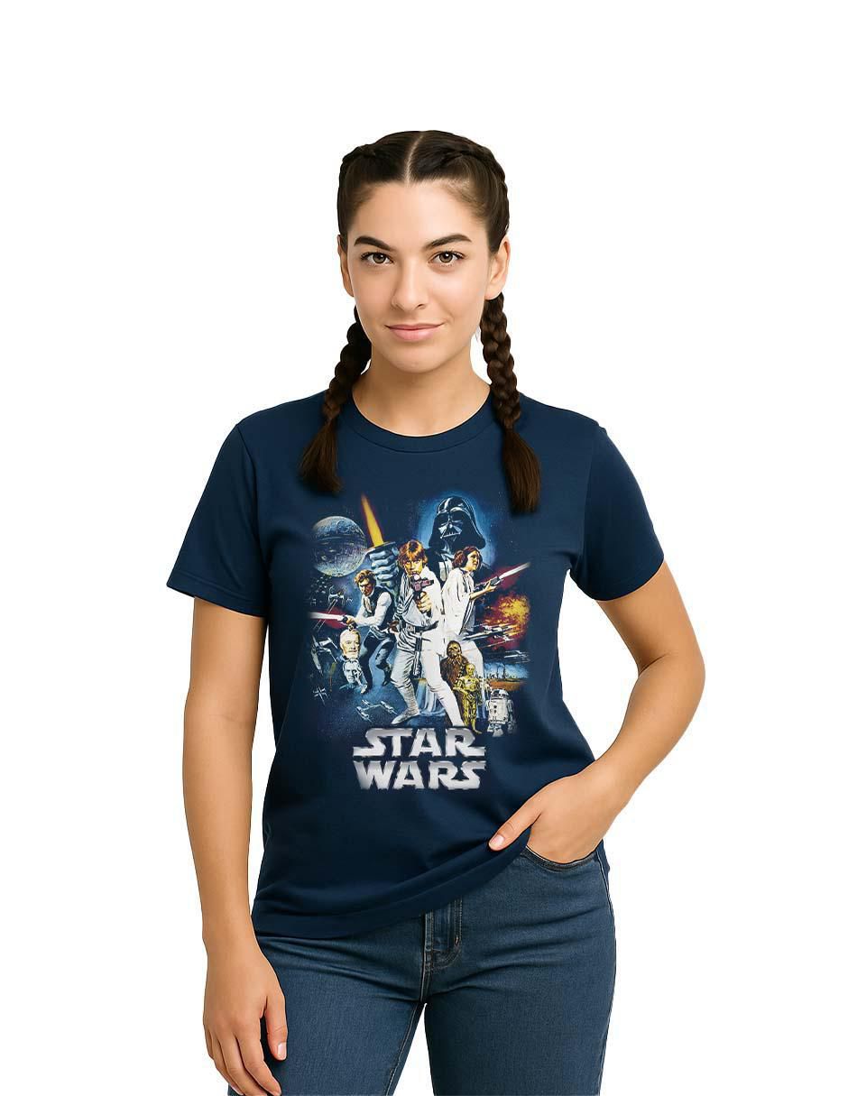 Playera manga corta cuello redondo para mujer Playera manga corta cuello redondo para mujer