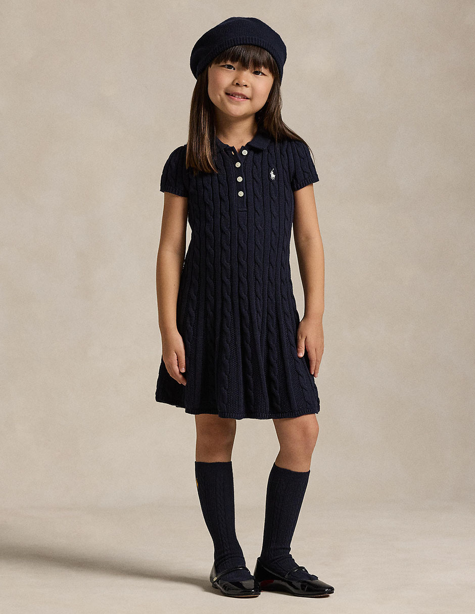Vestido polo Polo manga corta para niña 5