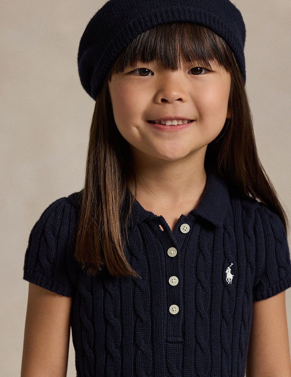Vestido polo Polo manga corta para niña 4