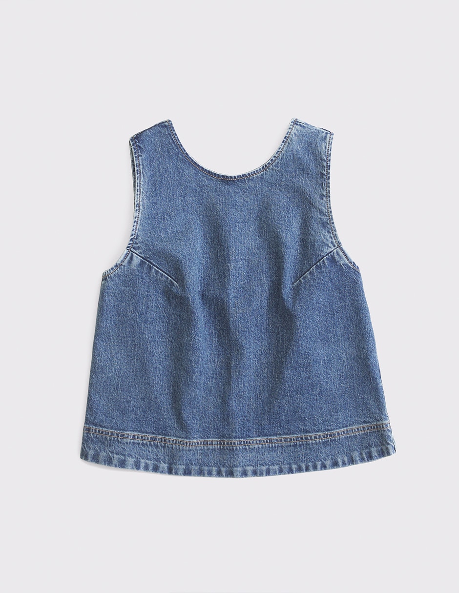 Top Abercrombie & cuello redondo escote regular tirante ancho 3