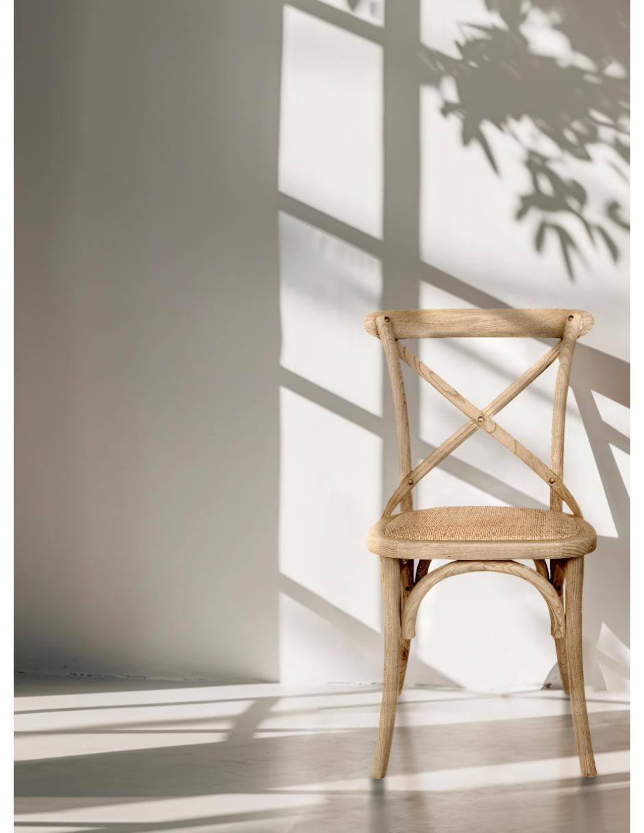 Silla Rattan Olmo Form Design de madera