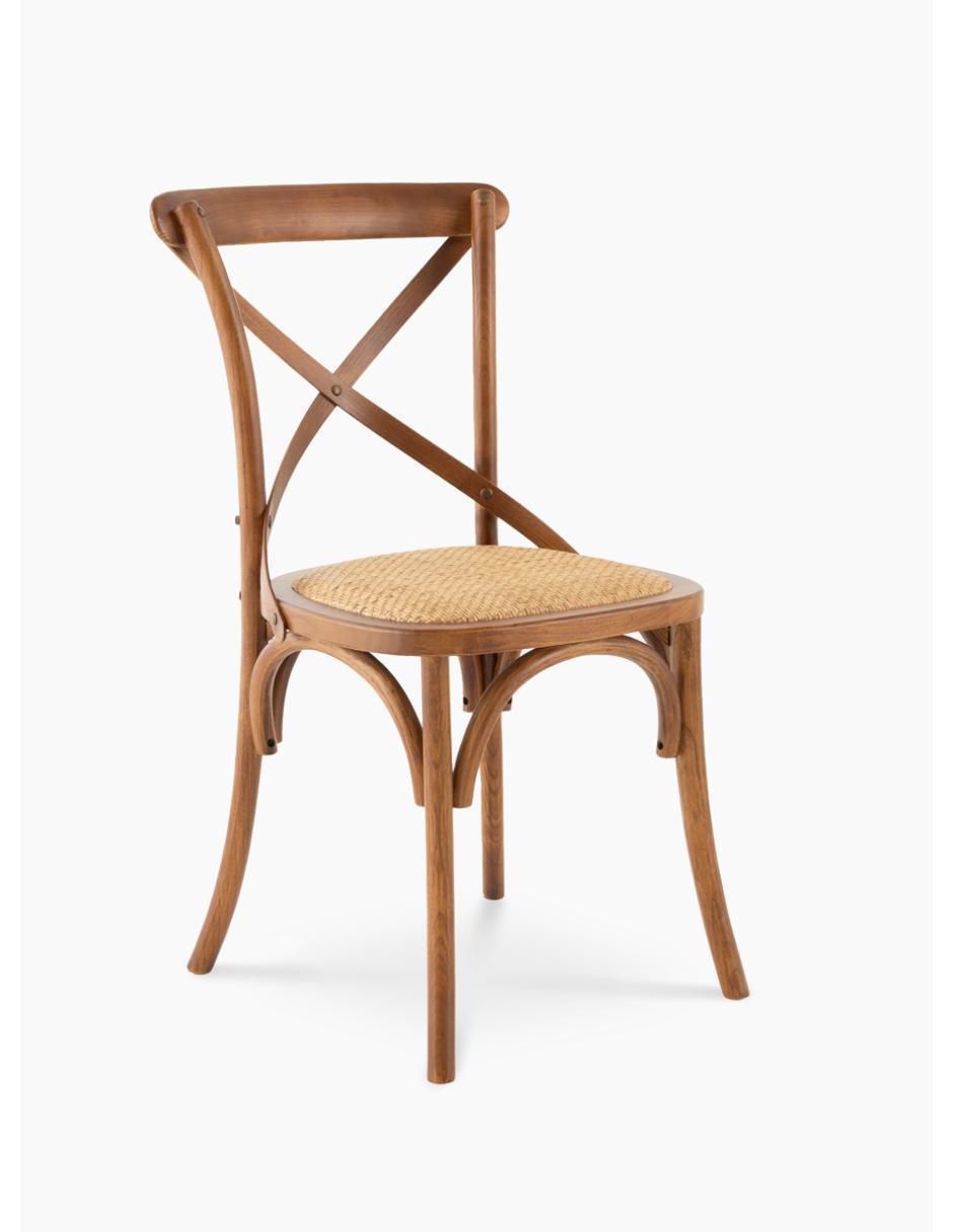 Silla Rattan Nogal de madera 8