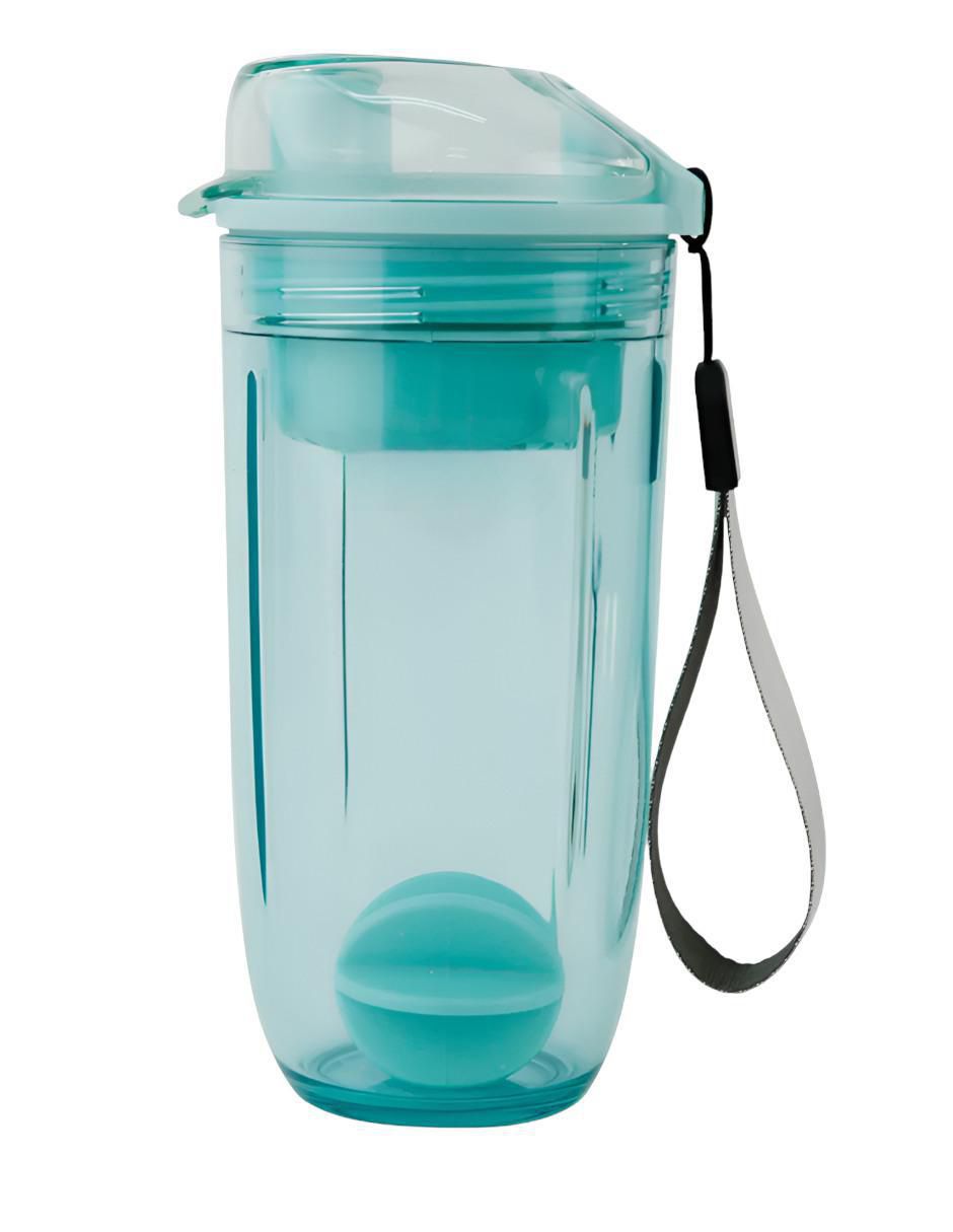 Termo shaker de plástico con tapa push pull 400 ml Termo shaker de plástico con tapa push pull 400 ml