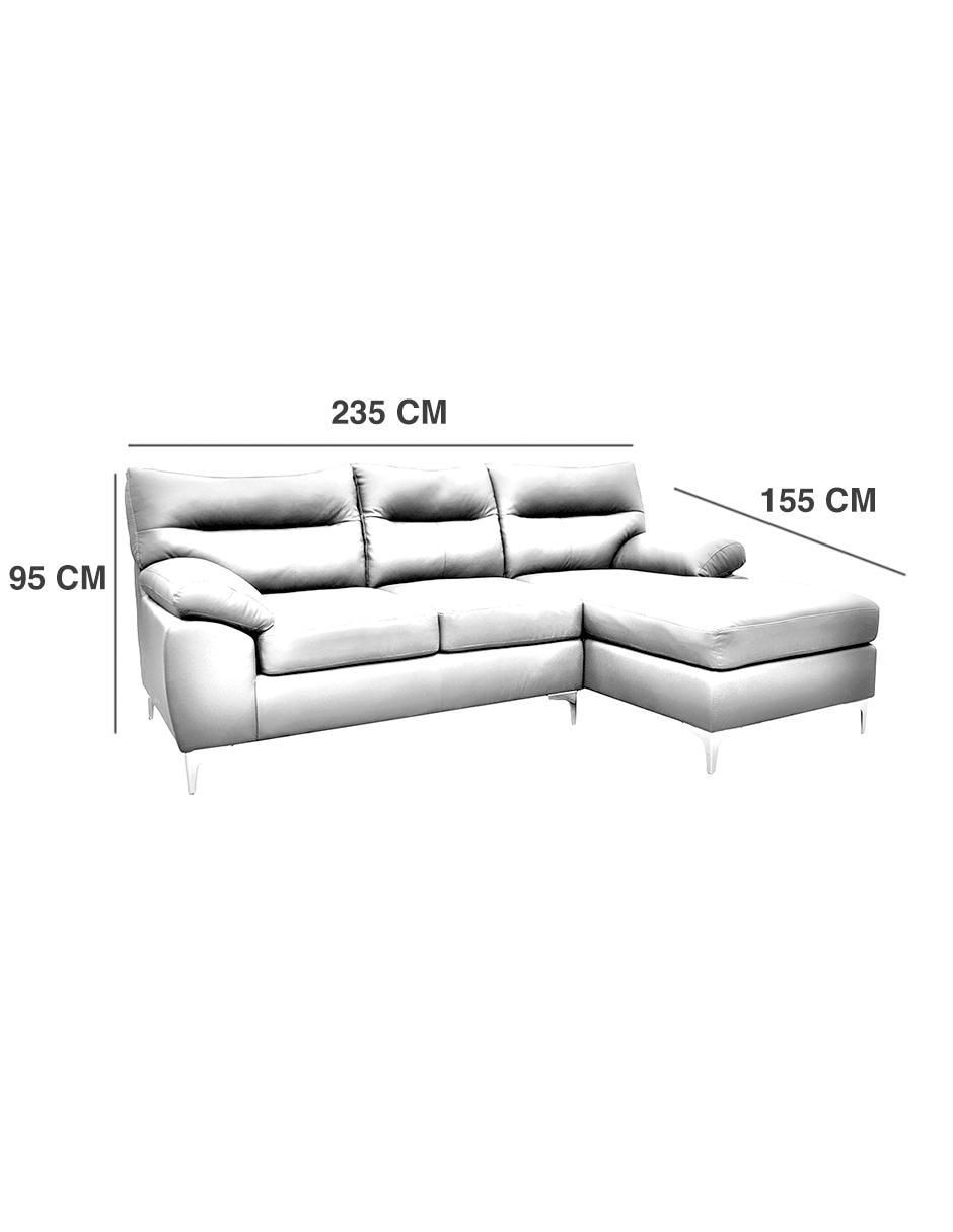 Sala modular derecha Isabela de piel 8