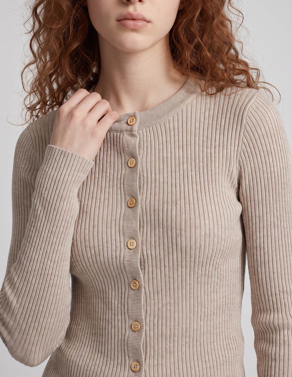 Suéter cuello redondo para mujer 4