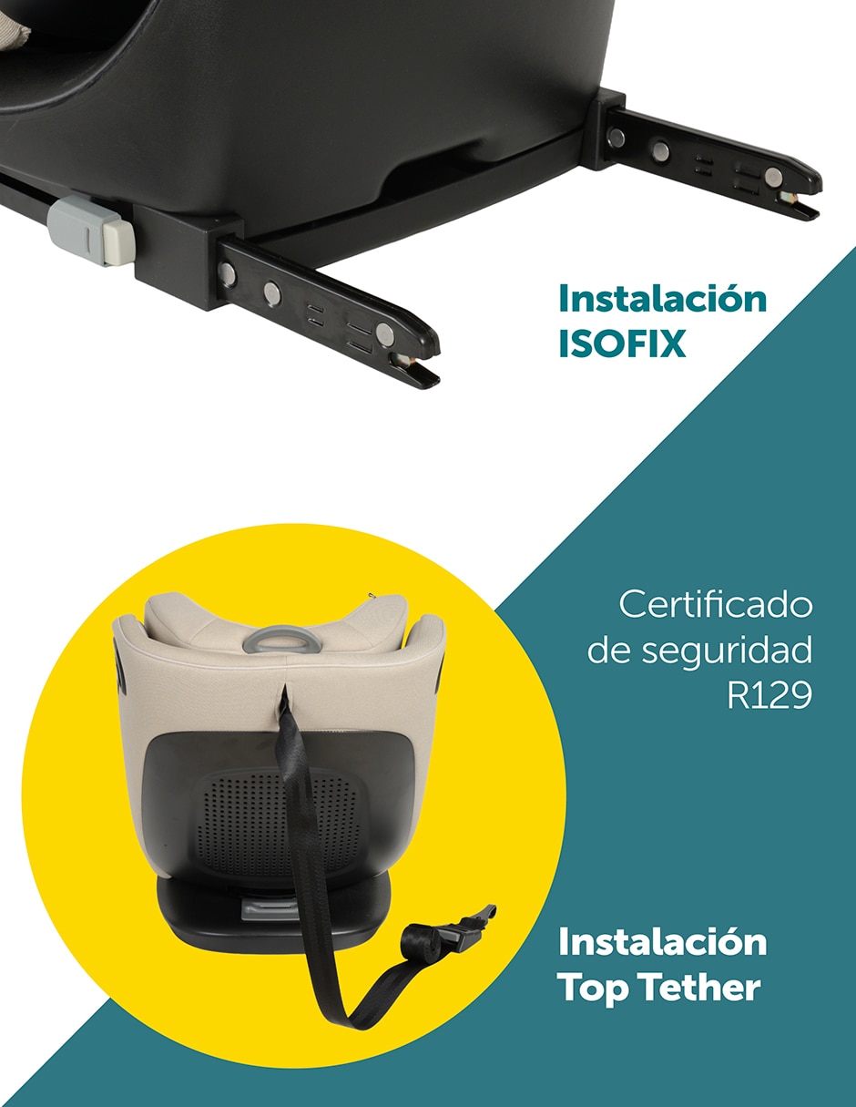 Autoasiento convertible Safety 1st compatible con sistema de anclaje Isofix Grow, Turn and Go