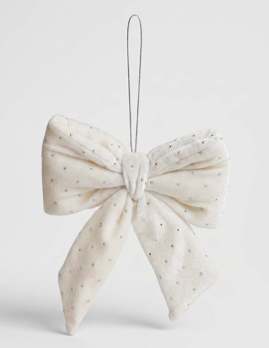 ORNAMENTO MOÑO CON BRILLO