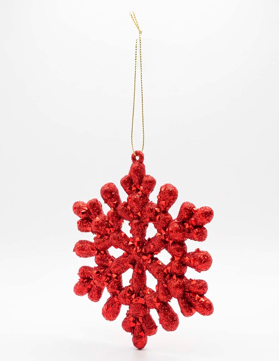 Ornamento Navidad copo de nieve 3