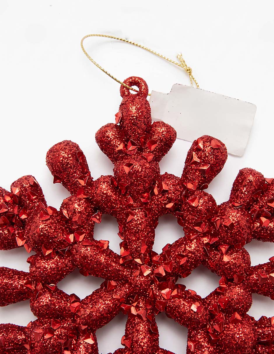 Ornamento Navidad copo de nieve 4