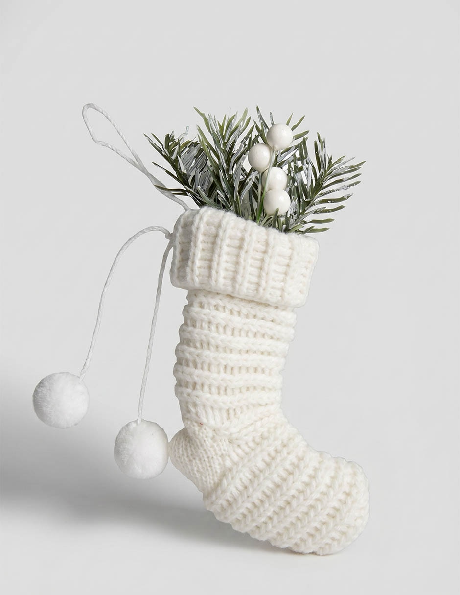 Ornamento navideño bota navideña Christmas Spirit Ornamento navideño bota navideña Christmas Spirit
