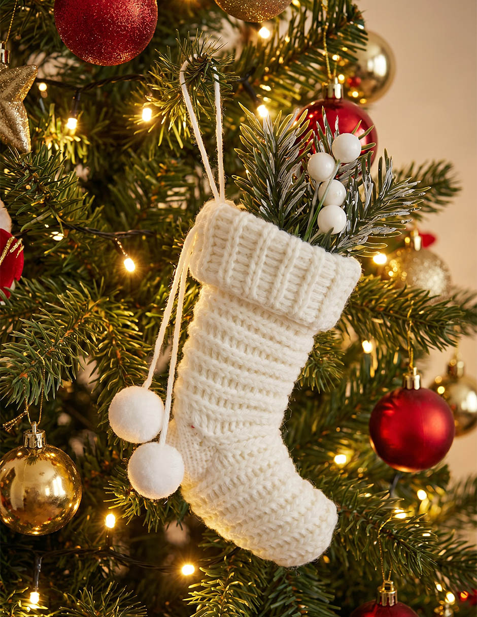 Ornamento navideño bota navideña Christmas Spirit 2