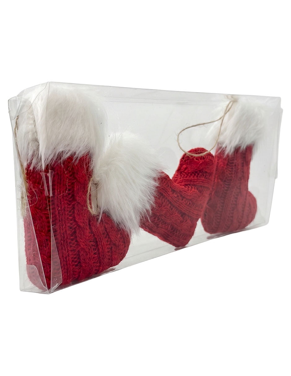 Set de ornamentos navideños Christmas Spirit bota navideña 4