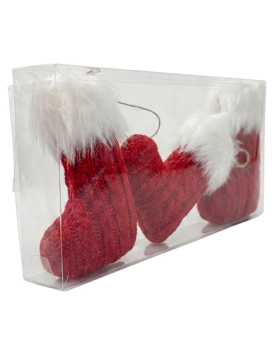 Set de ornamentos navideños Christmas Spirit bota navideña 3