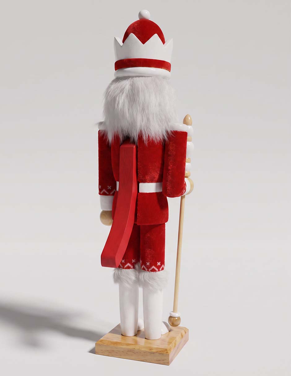 Figura decorativa de cascanueces de madera 2