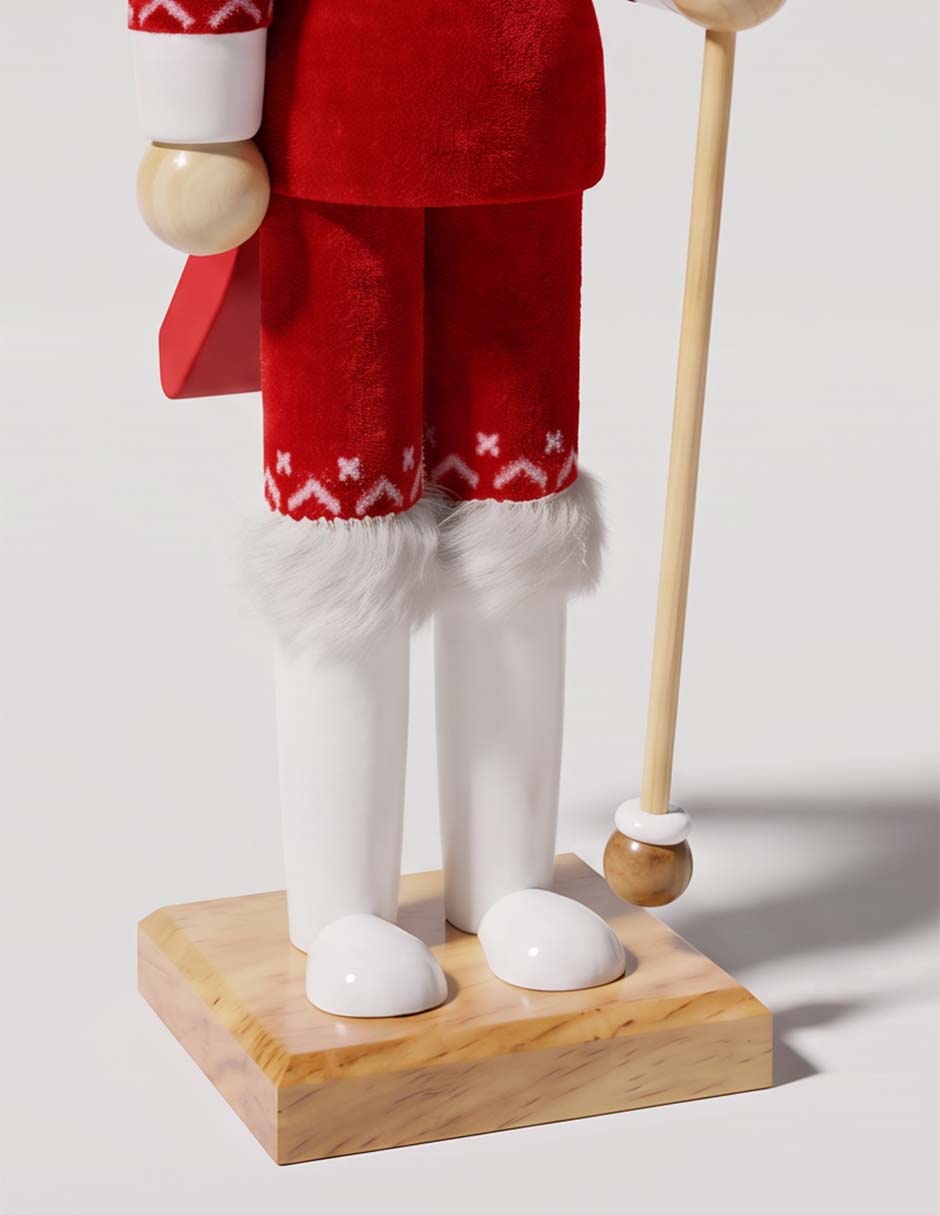 Figura decorativa de cascanueces de madera Figura decorativa de cascanueces de madera