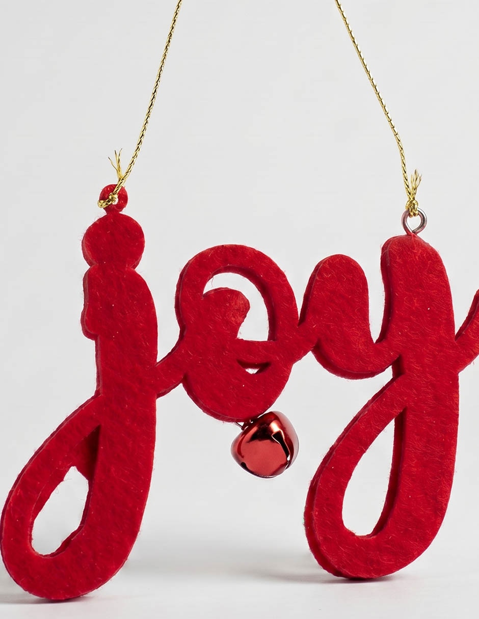 Ornamento navideño letras