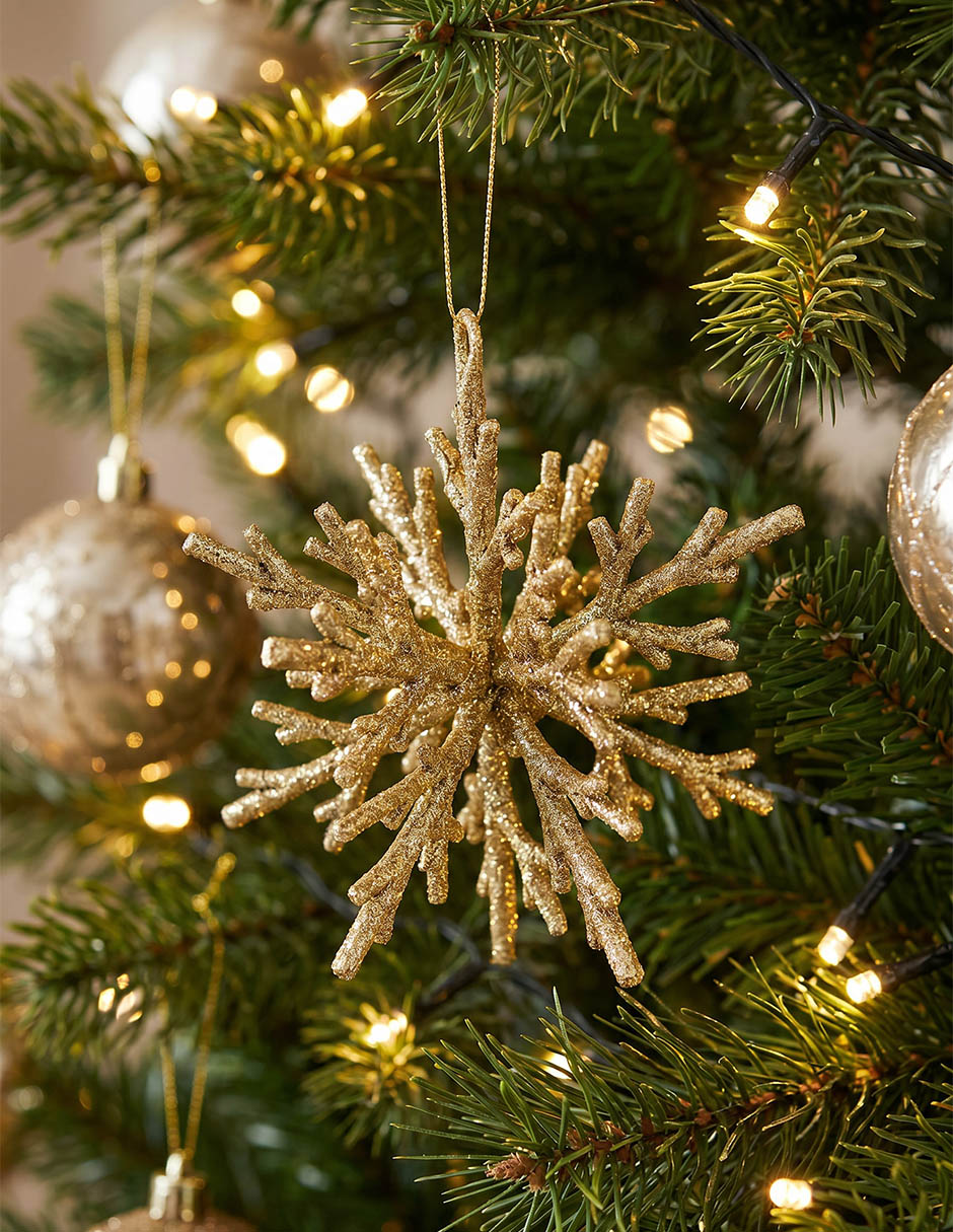 Ornamento navideño copo de nieve CHRISTMAS SPIRIT