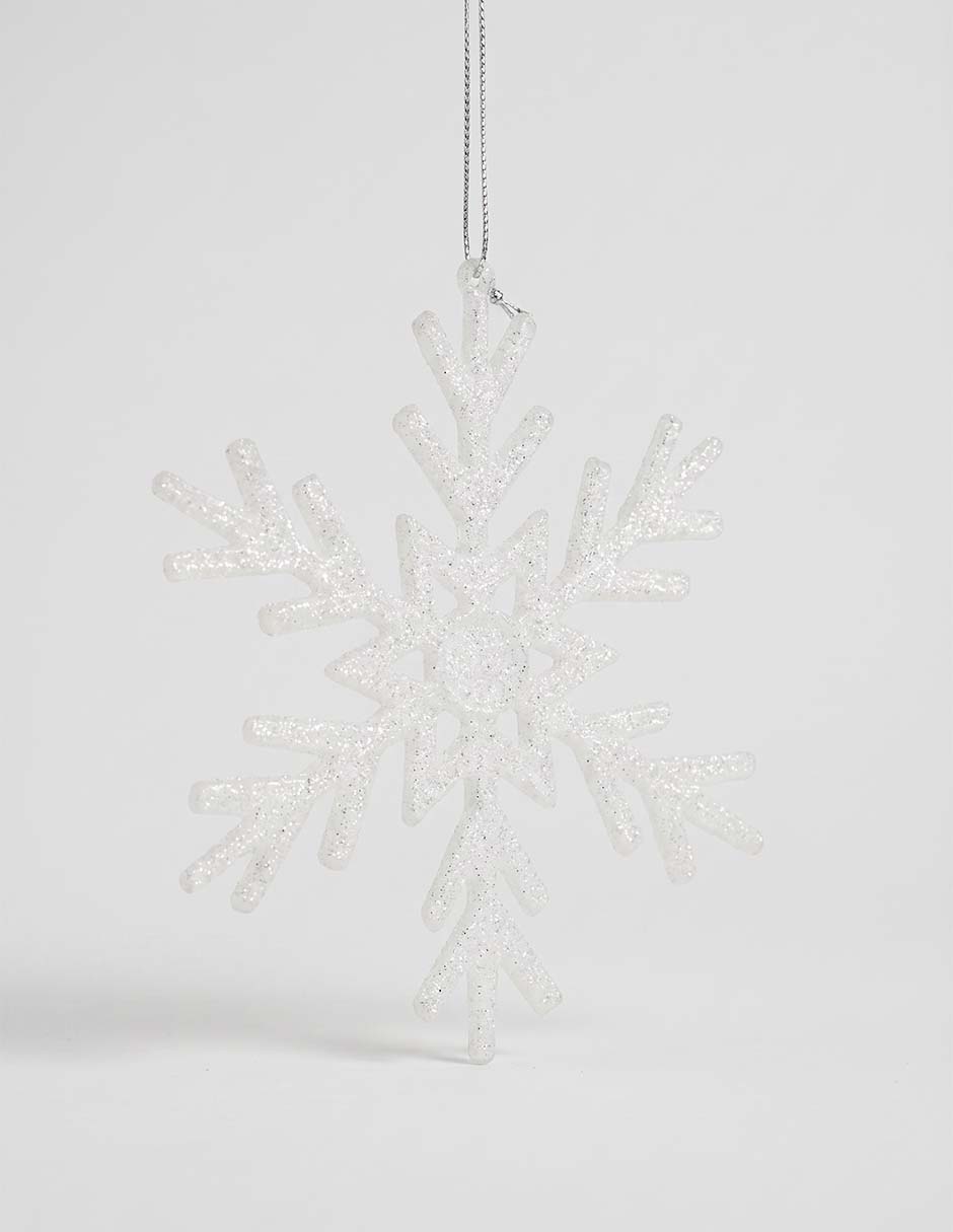 Ornamento navideño copo de nieve 1