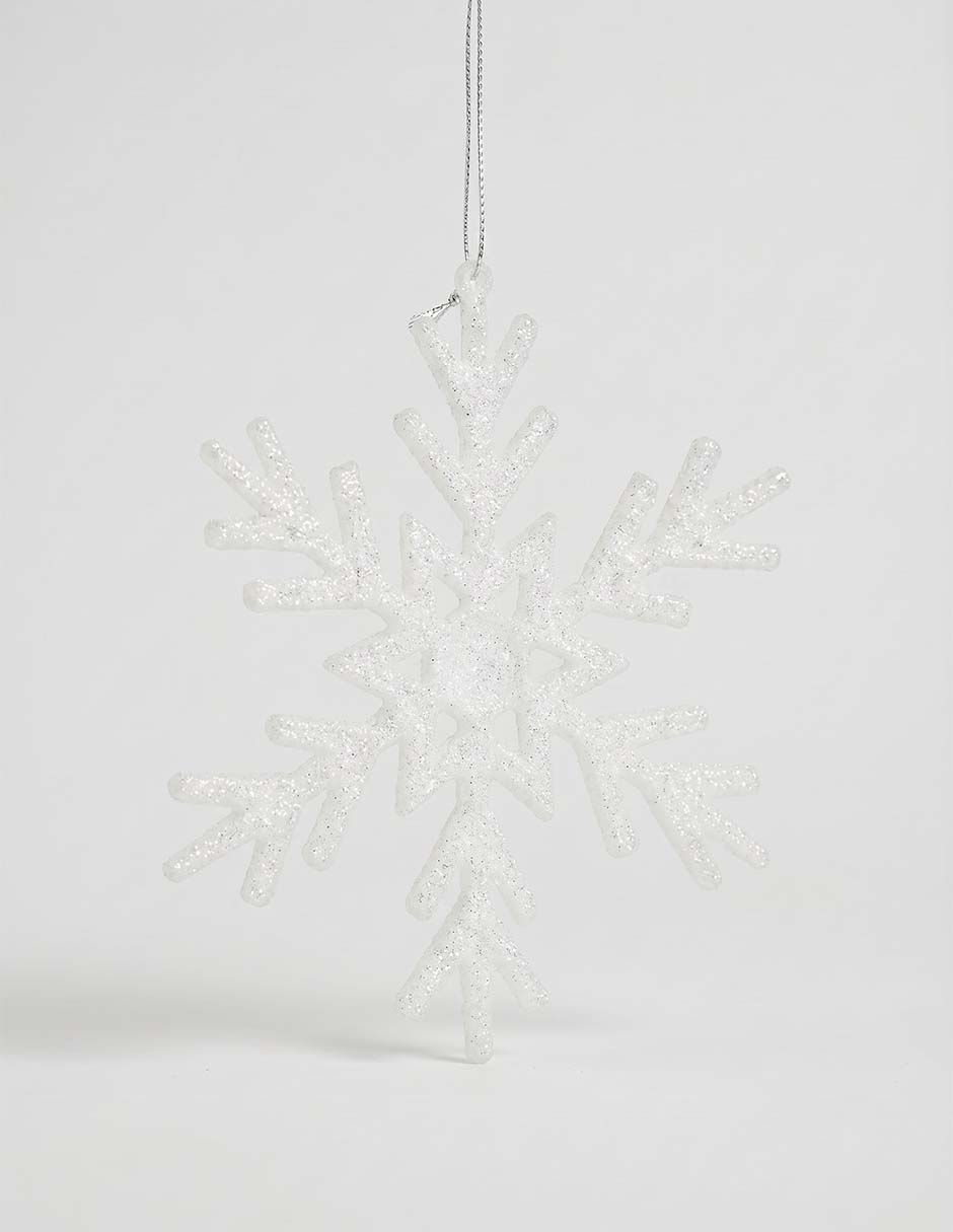 Ornamento navideño copo de nieve 2