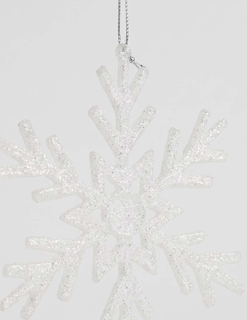 Ornamento navideño copo de nieve 3