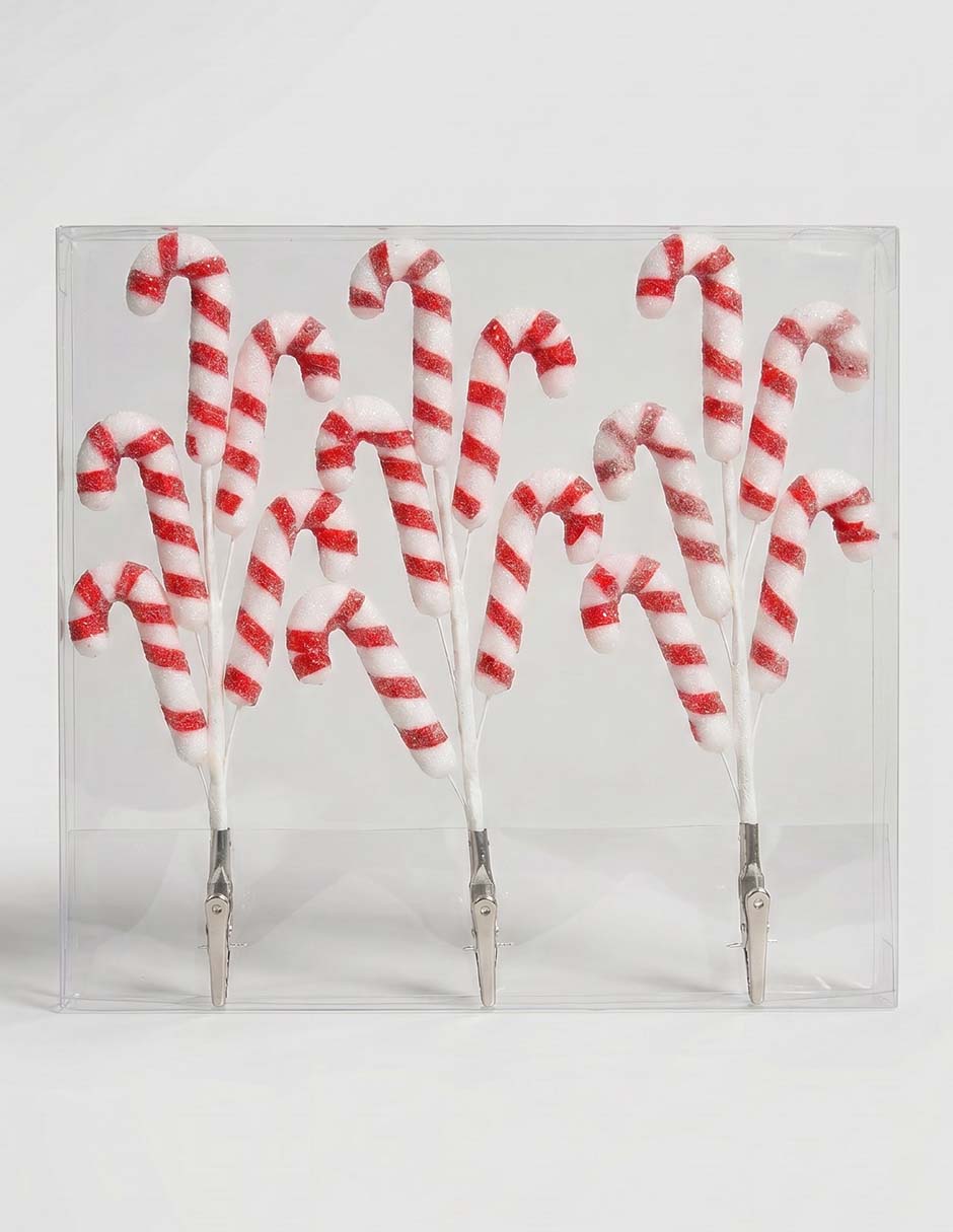 Ornamento navideño bastones