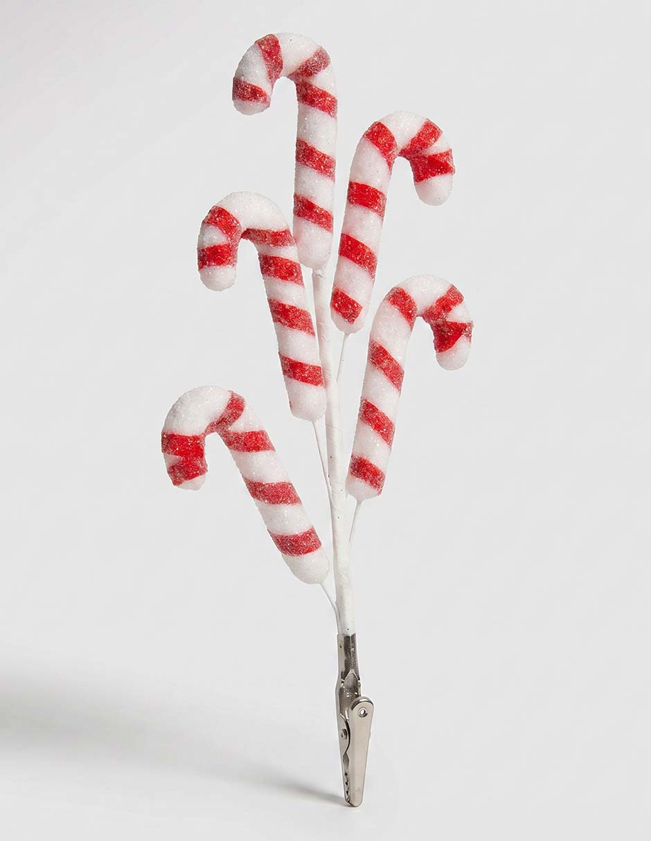 Ornamento navideño bastones 3