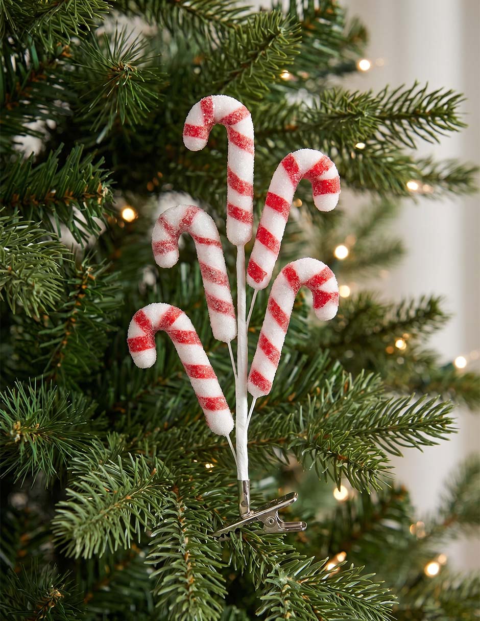 Ornamento navideño bastones 2