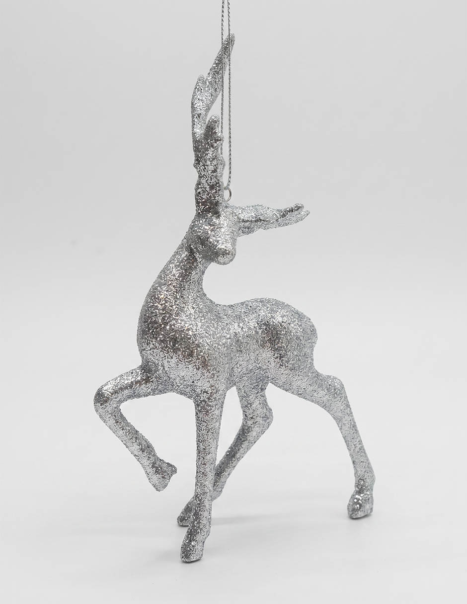 Ornamento navideño reno metallic 1