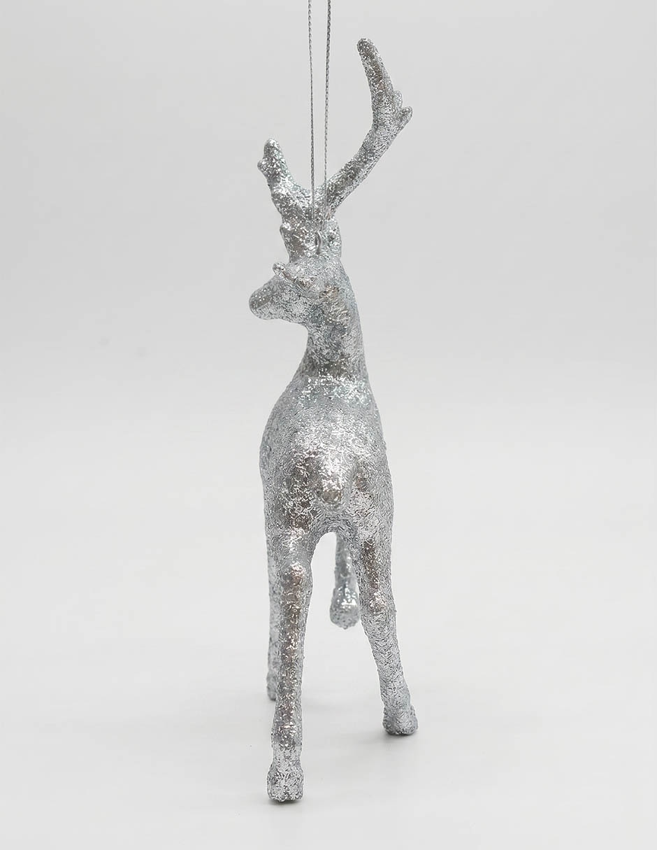 Ornamento navideño reno metallic 2