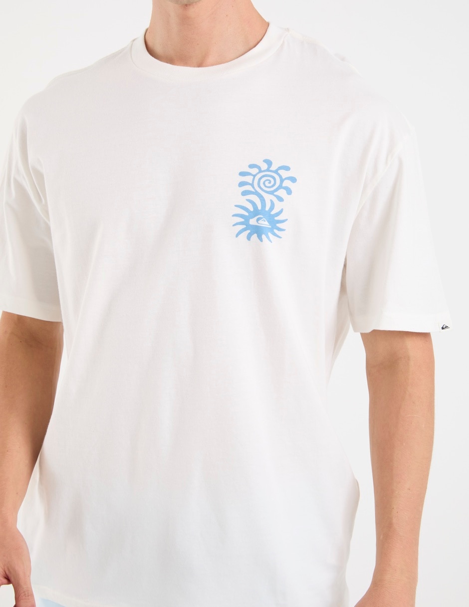 Playera quiksilver evo blossom of peace cuello redondo para hombre
