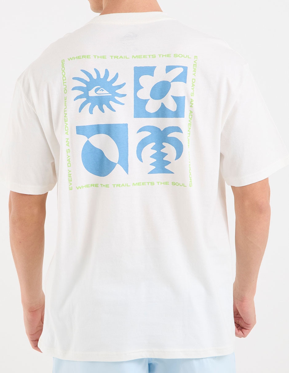 Playera quiksilver evo blossom of peace cuello redondo para hombre