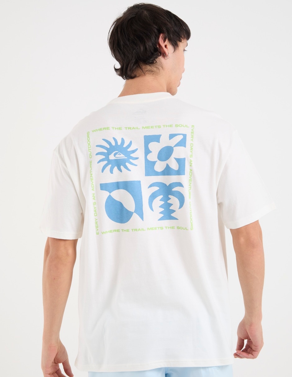 Playera quiksilver evo blossom of peace cuello redondo para hombre