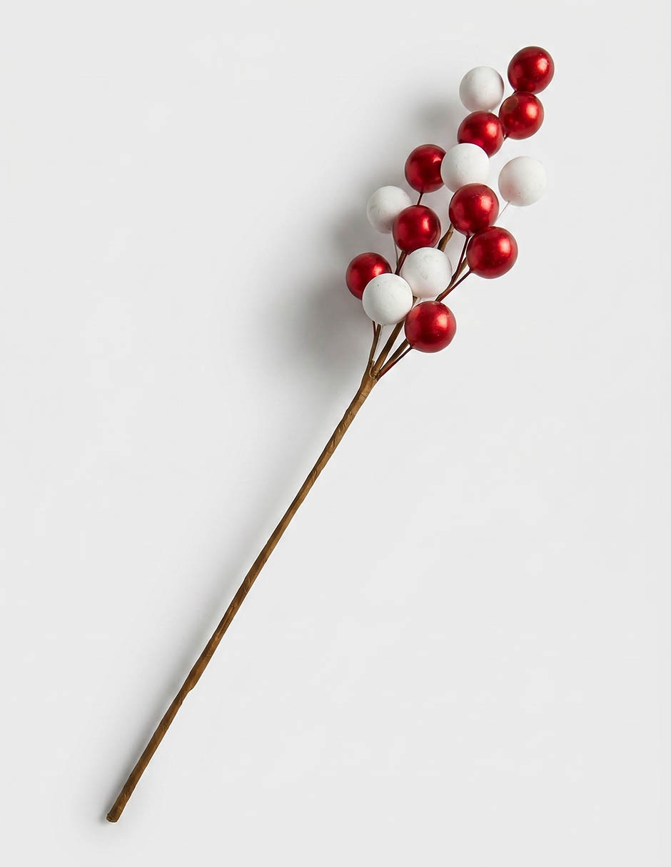 Vara de berries navideñas decorativas Christmas Spirit