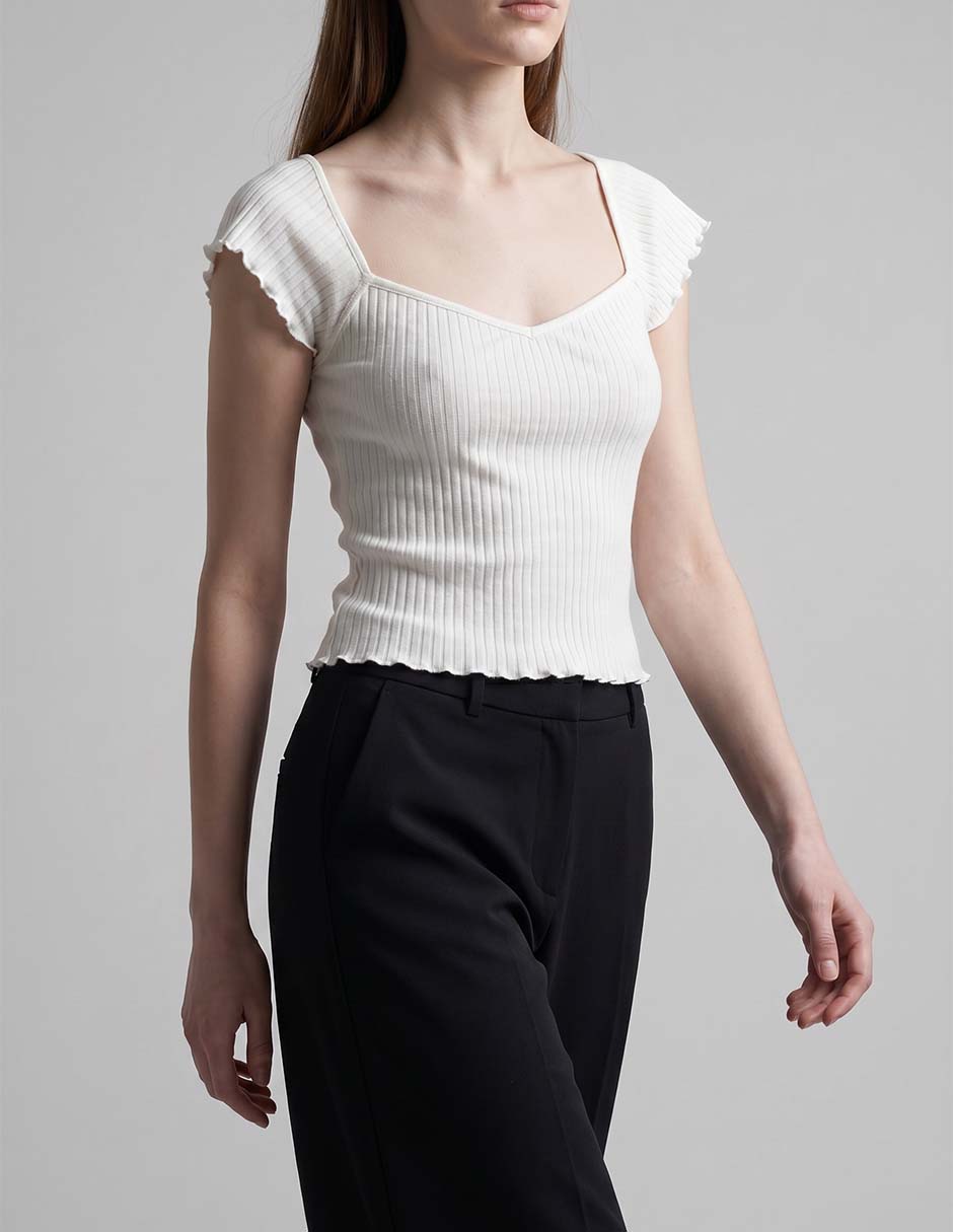 Blusa manga corta para mujer 3