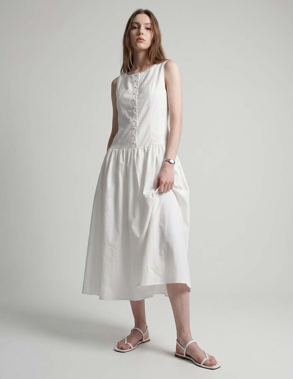 Vestido midi casual para mujer Vestido midi casual para mujer