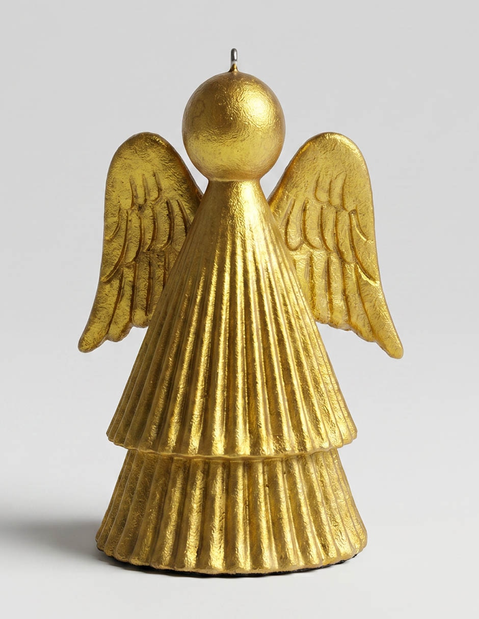 Ornamento navideño ángel metallic 1